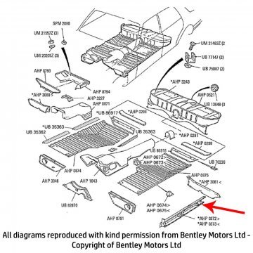 LH INNER SILL PANEL (LWB) (AHP0473)