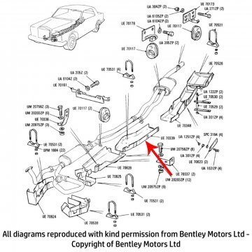 HEATSHIELD INTERMEDIATE EXHAUST PIPES (UE70339)
